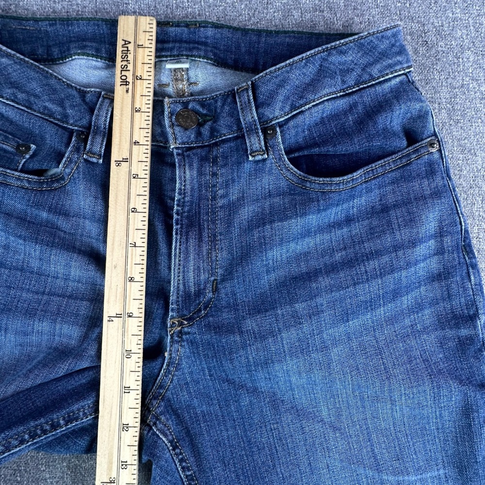 L.L.Bean Jeans Womens 10 Pet 1912 Skinny Blue Coolmax Tencel Stretch Excellent - Picture 8 of 12
